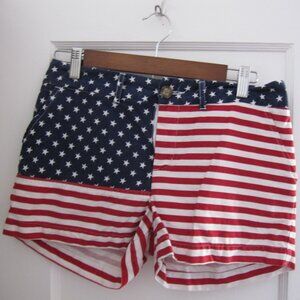 Chubbies Women’s Miss Americas American Flag Print Shorts Size 4 (Small)
